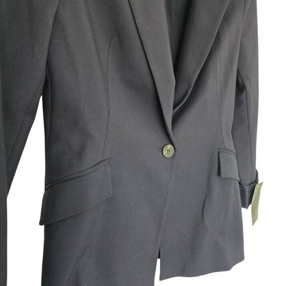 Zara Blazer Women's Medium Blue Single‎ Breasted Formal Office Carrier Jacket - Picture 3 of 6